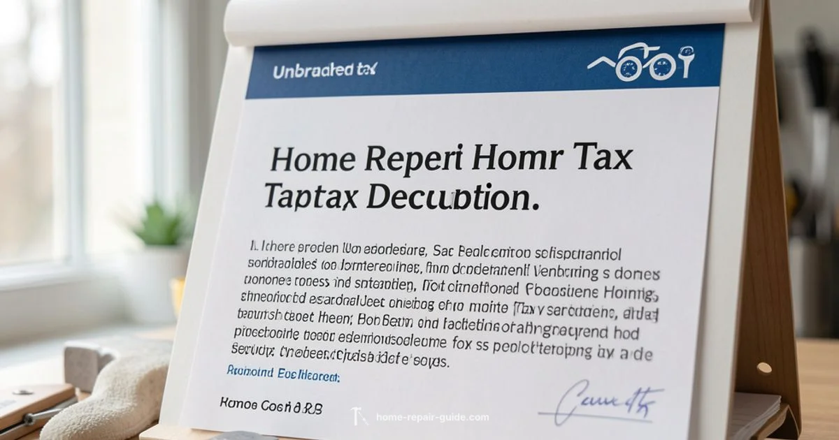 Deductible Repairs - Home Repair Guide