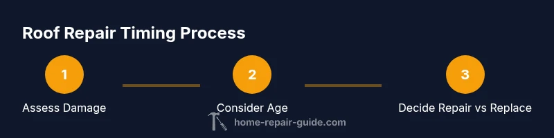 Process diagram for roof repair timing