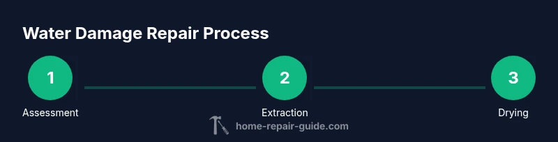 Process flow for water damage repair steps