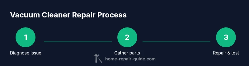 Process diagram for repairing a vacuum cleaner