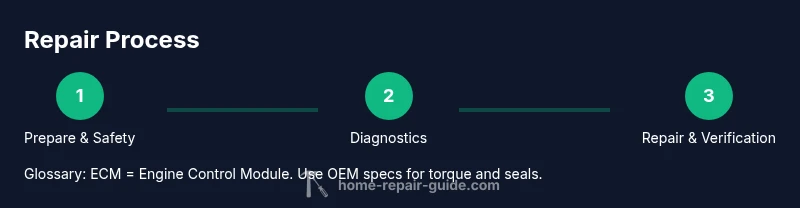 Process diagram for semi truck repair steps