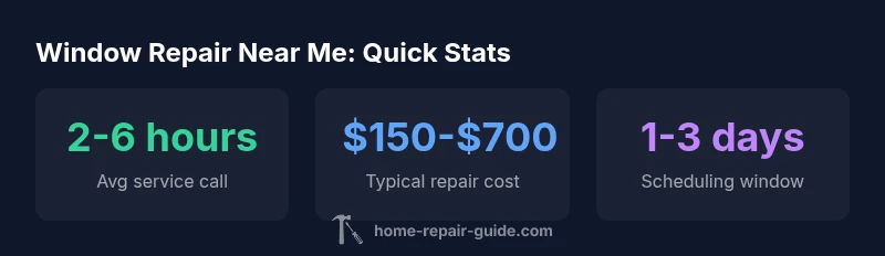 Key statistics for local window repair services