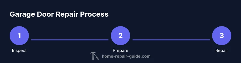 Process for repairing a garage door